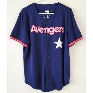 Official Marvel Avengers Men’s Med Rogers 41 Baseball Jersey